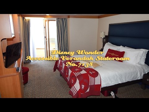 Disney Wonder Handicapped Accessible Stateroom 7138 Tour