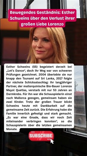 Zwischen Tsunami & Verlust: Die bewegende Lebensgeschichte von Esther Schweins ✨🙏