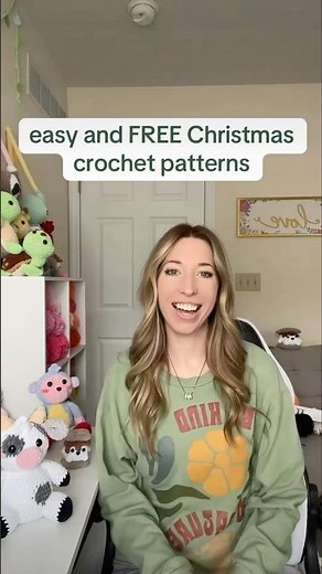 easy and free christmas crochet patterns! 🎄❤️ #crochet #christmas