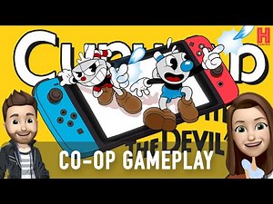 Cuphead Nintendo Switch Gameplay - 2 player co op