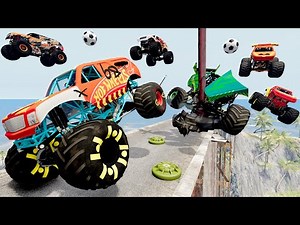 Insane Obstacle Course High Speed Jumps and Crashes #44 - BeamNG Drive | Griff's Garage