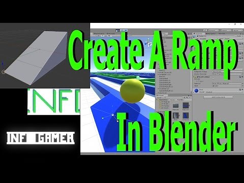 Create A Ramp In Blender - Learn Blender - Ramp For The Maze Game - First Blender Tutorial