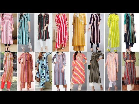 Trendy Stripe Pattern Kurti Design Ideas | Modern Ethnic Look 2026