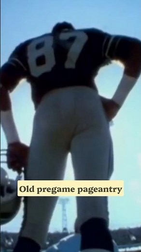 Old school pregame pageantry #youtube #youtubeshorts #nfl