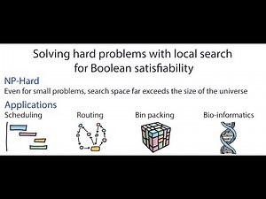 Solving hard problems with local search for Boolean satisfiability