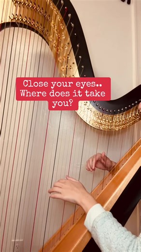 Where does it take you? ✨😌 #harp #harpplaying #harptok #harpist #piamayaharp #relaxingharp #cinematicharp