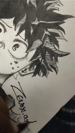 My hero academia anime draw on my sketch book 📚 #artwork #anime #sketchbook