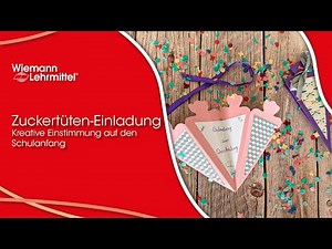 🎓✍🏼Zuckertüten-Einladung basteln – Kreative Einstimmung auf den Schulanfang