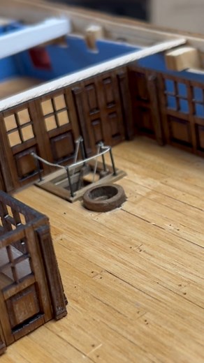 Fitting the Admiral's personal companionway to my 1:76 HMS Victory #scalemodels #modelship | John Builds Iconic Military Models