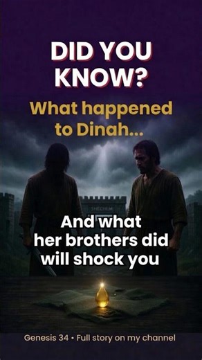 What Happened to Dinah in the Bible Will Shock You 😱 #shorts