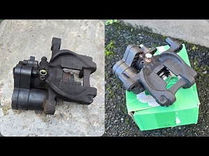 Seized electronic parking brake caliper rebuild