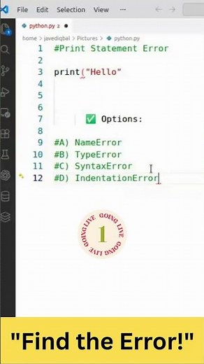 Print Statement Error