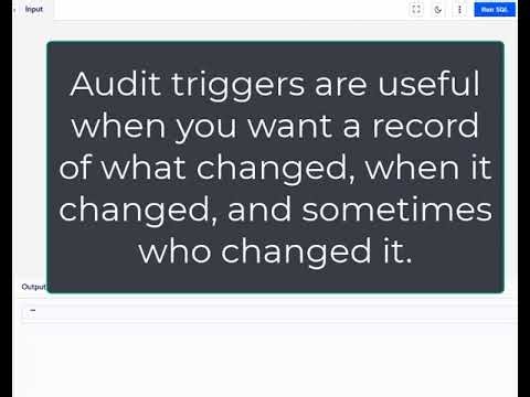 Creating an Audit Log Trigger in Programiz