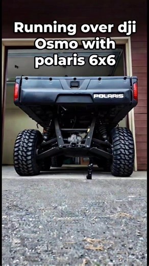 Running over DJI Osmo 3 with Polaris 6x6 #adventure #camping
