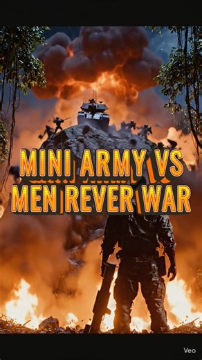 mini army vs men war#shortfeed #viral #ai
