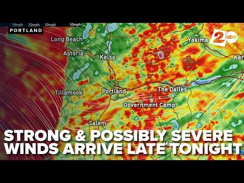 Storm Tracker 2 Weather: Strong and possible severe winds to arrive late night with heavy rain