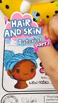 black skin and blue hair tutorial part 1