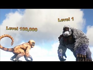 Mesopithecus (lvl 100,000) VS Megapithecus (lvl 1) || ARK: Survival Evolved || Cantex
