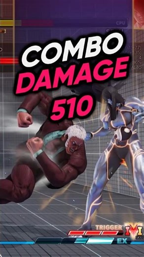 Street Fighter V - Urien Combo Damage 510 #shorts