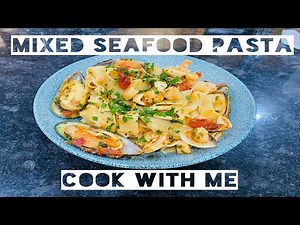 Mixed seafood pasta recipe | Quick and easy | Cook with me