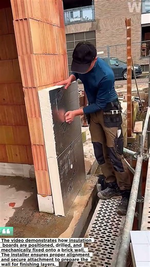 Exterior Wall Insulation Installation Using Thermal Insulation Boards | Smart Building Method