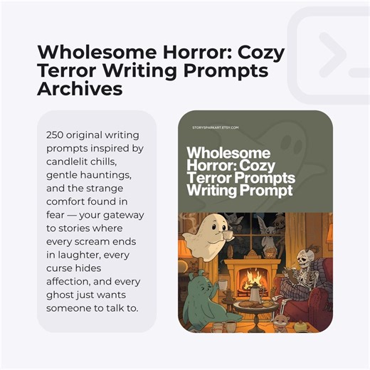 Wholesome Horror: Cozy Terror Writing Prompts — 250 Story Starters (PDF   HTML Generator) - Etsy