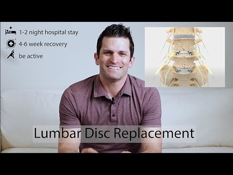 Lumbar disc replacement surgery
