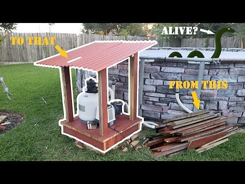 DIY Pool Pump Cover Without Paying High Lumber Prices