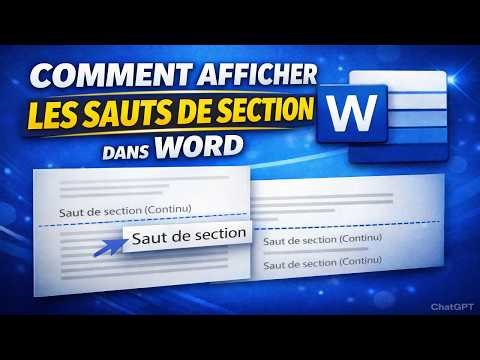 🔍 Word : Comment Afficher Les Sauts De Section Facilement