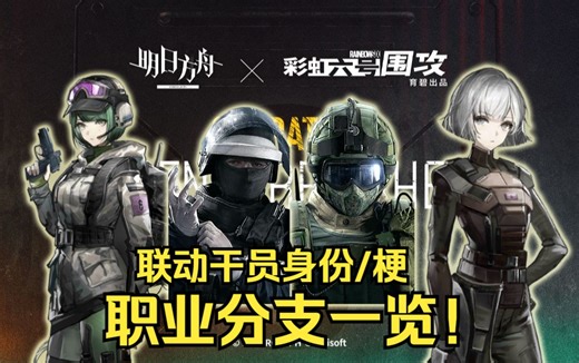 看PV知职业！速览彩六联动干员！他们会是什么职业？身上又有哪些梗呢！【明日方舟】