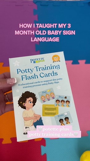 Potette Plus Sign Language Flash Cards for Potty Training