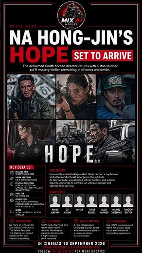 HOPE (호프): Na Hong-jin Returns with an Ambitious Sci-Fi Mystery Thriller | Cast, Cannes 2026
