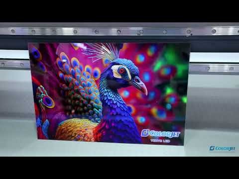 Experience the Power of ColorJet VERVE LED - The True Flatbed LED UV Printer!