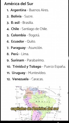 Capitales de América del Sur: Todo lo que necesitas saber