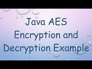 Java AES Encryption and Decryption Example