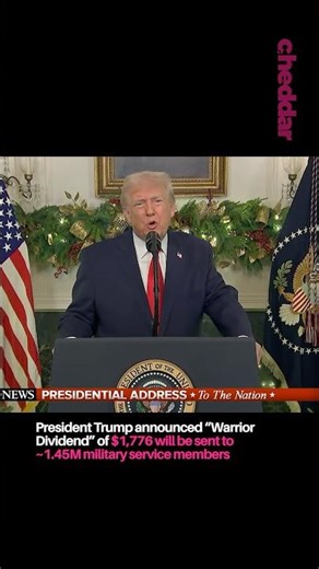 President Trump announced the “Warrior Dividend.” #trump #trumpnews