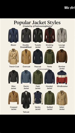 #Popular Jacket Styles You Must Try This Season #Top Jacket Styles Now #Different Types of Jackets