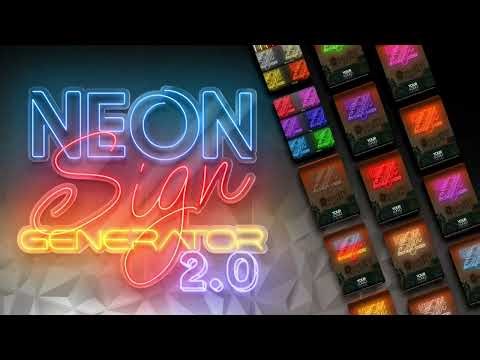 Neon Sign Generator v2 – Bulk & Print Modes