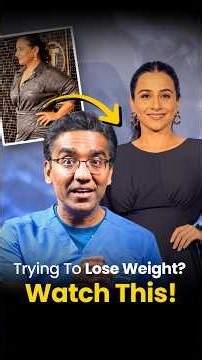 How to Lose Weight Without Gaining It Back | Vidya Balan