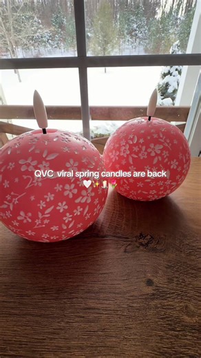@QVC, Inc The viral QVC spring floral carved flameless candles are officially back in stock 🌷 Battery-operated, zero mess, and they add the softest touch of spring to your home with the most cozy, warm glow. Perfect for shelves, coffee tables, and nightstands—these make any space feel instantly elevated for spring. Grab them while they’re still available. #qvcfinds #springdecor #flamelesscandles #cozyhome #homedecorfinds