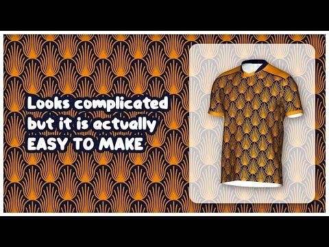 Futsal - Soccer - Football Jersey Design Idea with Geometric Pattern in CorelDraw