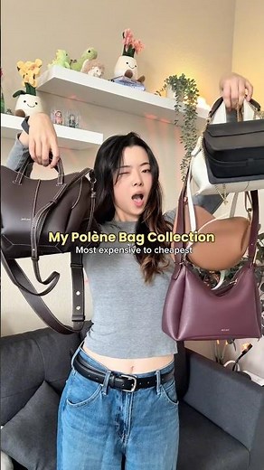 Most expensive to cheapest Polene bags I own