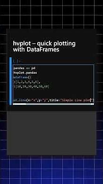 hvplot quick plotting with dataframes
