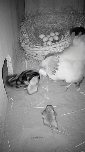 Broody Hen, Bold Moles: Nighttime Rescue from a Python Attack #Wildlife #Surveillance #Shorts