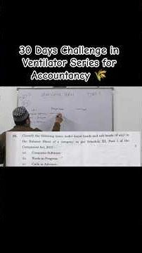 30 Days Challenge in Ventilator Series for Accountancy Paper with PYQS 🌾 #cbseclass12 #pyqstrategy