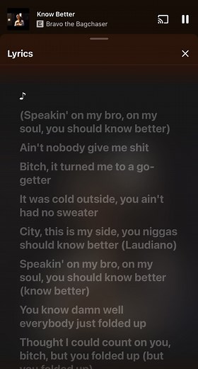 #music #lyrics #bravothebagchaser