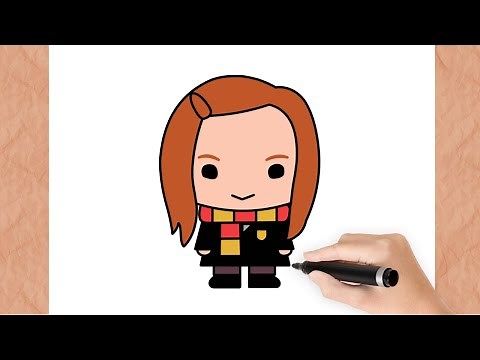 How To Draw GINNY WEASLEY I HARRY POTTER I Easy ( Step by Step )