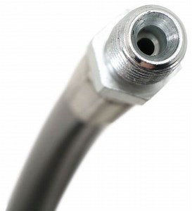Replacement Hydraulic Hose for Meyer Plow - (1) 90-Degree End - 45" Long x 1/4" Diameter SAM Snow Pl