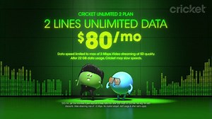 Get up and get down with 2 lines of unlimited data for $80/mo with Cricket’s Unlimited 2 plan! | Cricket Wireless