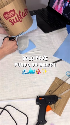 Bolo Fake com Papelão: DIY Aniversário Infantil